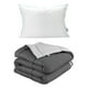thumbnail image 1 of Edredón Dos vistas Individual Rogga Gris Oxford - Gris Perla + Almohada Royal, 1 of 8