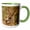 Green/White, variant on 3drose, Eastern Grey Kangaroo, Queensland, Australia-au01 Pox0161 - Pete Oxford, 11oz Two-tone Green Mug