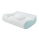 thumbnail image 1 of Almohada cervical de espuma viscoelástica con orificios para las orejas, ergonómica, cómoda para dormir de lado. Azul claro, 1 of 8