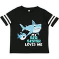 thumbnail image 3 of Inktastic My Big Sister Loves Me with Cute Sharks Boys or Girls Toddler T-Shirt, 3 of 5