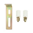 thumbnail image 1 of KAKOWELY Dual Nylon Rollers Gate Assembly Slide Gate Guide Roller with L Post Bracket,6.1"X2.36"X1.69", 1 of 5