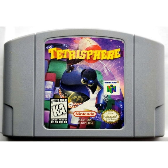 Tetrisphere - N64 Game Cartridge (US Version)