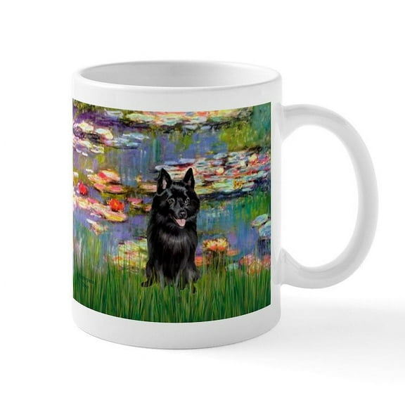 CafePress - Lilies / Schipperke #4 Mug - 11 oz Ceramic Mug - Novelty Coffee Tea Cup