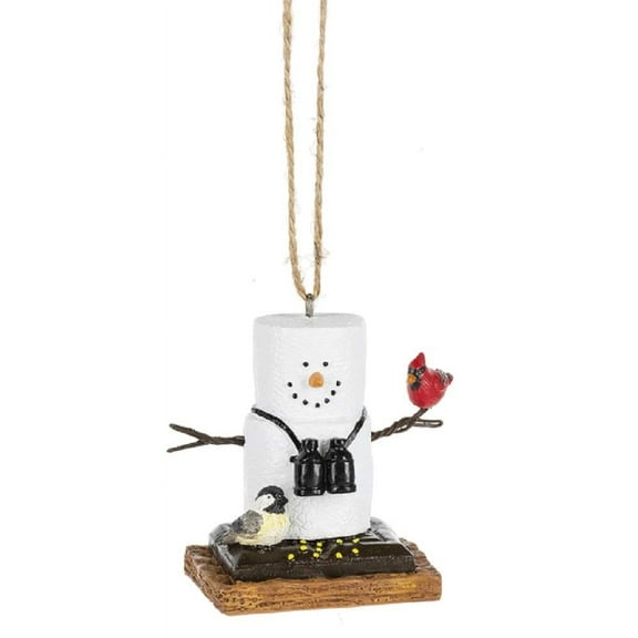Midwest-CBK S'Mores Birdwatcher Holding a Cardinal Decorative Ornament