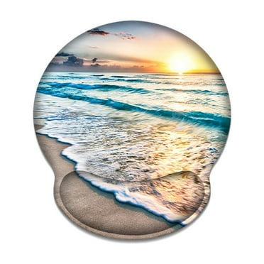 CCOCC 1Pcs Mouse Pad, Gaming Mouse Pad with Wrist Rest, Memory Foam Mousepad, Non-Slip Base, Ergonomic Design, Stain-Resistant Surface - Ideal for Office and Gaming