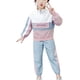 thumbnail image 5 of Jumpingount Traje deportivo para niña de 2 uds., traje de manga larga con cremallera y letras para niños, ropa de dibujos animados para niños, conjuntos de ropa Rosa ciento diez, 5 of 6