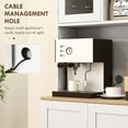 thumbnail image 3 of Freestanding Cabinet with 8 Door Shelves and Cable Hole | Great for Keeping Small Appliances and Cords Tidy | Features Elegant Finish, 3 of 6
