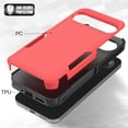 thumbnail image 2 of Dteck Case for Google Pixel 9 Pro XL,Military Grade Protection Silicone + PC Case Shockproof Back Cover for Google Pixel 9 Pro XL,Red, 2 of 5