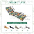 thumbnail image 2 of JOVELL Outdoor Chaise Lounge Cushions 2 Pack, 76×23×3 Inch Water-Resistant Patio Furniture Cushion, Thick High-Density Foam Cushions for Pool & Lawn, Floral, 2 of 7
