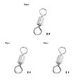 thumbnail image 3 of Transemion Connecteur de Pêche Rotation à 360 Degrés Anneau Pivotant Résistant à l'Usure Léger Roulement à Billes Connecteurs à Enclenchement 8 3ensemble, 3 of 6
