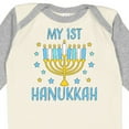 thumbnail image 4 of Inktastic My 1st Hanukkah with Menorah and Stars Boys or Girls Long Sleeve Baby Bodysuit, 4 of 5