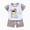H135-Khaki, variant on Toddler Pajamas 2pcs Sets Boys Outfits Short Sleeve Round Neck T-Shirt and Pull-on Shorts Clothing Loungewear(Khaki,12-18 M)