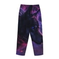 thumbnail image 3 of Lsque Galactic Wolf Stare Print Women's Pajama Pants, Lounge Pant - Comfortable Home Wear,Elastic Waistband, Stylish Design-Large, 3 of 9