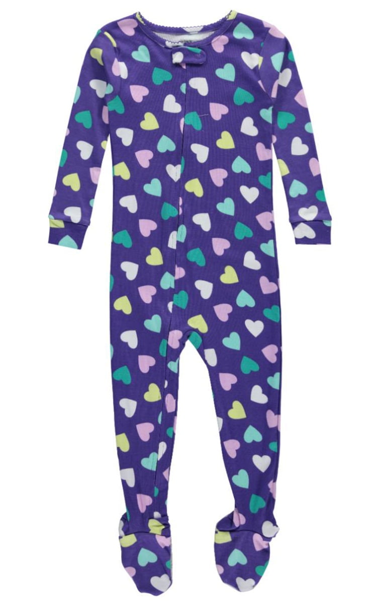 Carter's Carter's Little Girls' Toddler "Candy Hearts" Footed Pajamas
