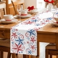 thumbnail image 5 of American Star Table Runner 70 Inches, Blue Red Patriotic Solid Color Classic Bed Runner Dresser Scarves Tabletop for Indoor Outdoor Parties/Ceremony/Banquet, 13" x 70", 5 of 9