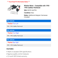 thumbnail image 2 of Window Motor - Compatible with 1990 - 1996 Cadillac Fleetwood 1991 1992 1993 1994 1995, 2 of 2