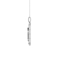 thumbnail image 2 of Araiya Fine Jewelry 10K White Gold Round-shape Diamond Dog tag Pendant with Silver Cable Chain Nacklace (1 cttw, I-J Color, I2-I3 Clarity) 18", 2 of 7