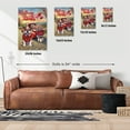 thumbnail image 5 of Be My Valentine's Bulldog Truck Full of Love Flower Balloon Vertical Matte Canvas Poster Dog Lover Gifts Idea Wall Art Home Decor - 02029, 5 of 5