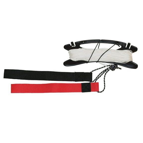 In the Breeze 3427 — Sport Kite Line Set, 100 lb by 80-Feet — Dual Braided Stunt Kite Line on Winder