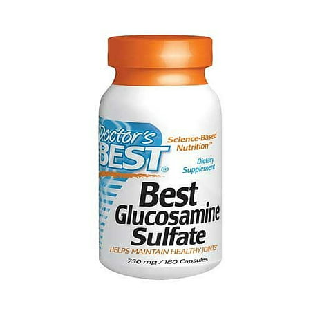 Doctor's BEST Meilleur Glucosamine Sulfate 750mg Complément alimentaire Capsules - 180 CT