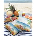 thumbnail image 2 of Outdoor Waterproof Pillow Covers for Patio Furniture Flip Flops Summer Beach Decorative Throw Pillow Cover Starfish Coco Tree Pillowcases Set of 2 Cushion Case for Sofa Couch Chair Home 18x18 inch, 2 of 6