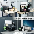thumbnail image 6 of VIVO Steel Clamp-on Rotating Pegboard with Laptop Holder, Magnetic Organizer, 6 of 8