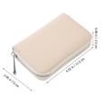 thumbnail image 2 of unbranded Organizador De Tarjetas Beige Para Mujer Cartera Con Zip Compacto Y Para Uso Diario, 2 of 6