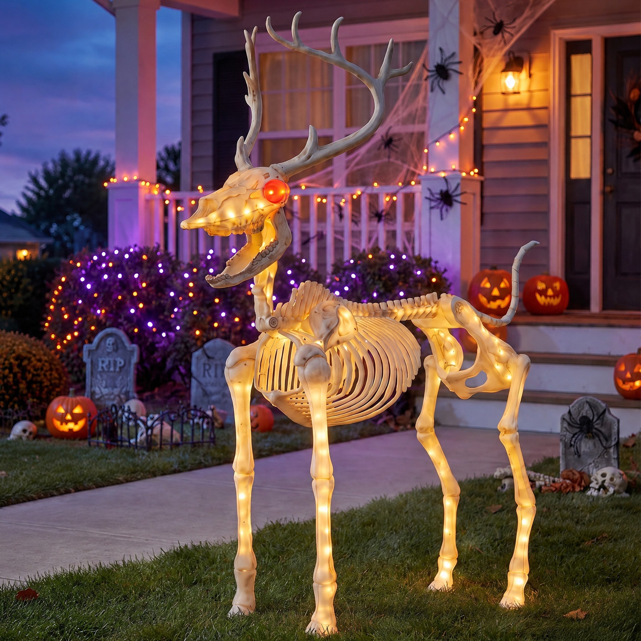 Way To Celebrate 60" Light-Up Deer Skeleton photo 2