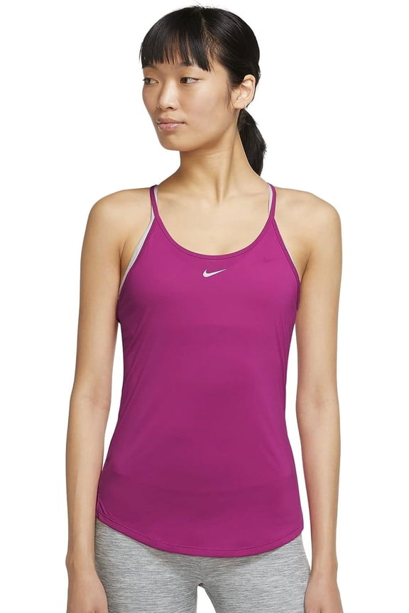 Dri-FIT One Elastika Women's Standard Fit Tank (Pink, X-Large)