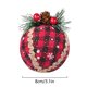 thumbnail image 4 of Advancent 3 piezas de bolas colgantes de árbol de Navidad hechas a mano de punto bolas de hilo de árboles de Navidad suministros de adorno colgante Kits de decoración para fiestas No.03 Advancent HA007790-03B, 4 of 6