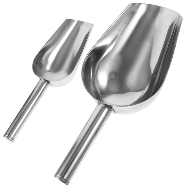 GOOHOCHY cucharas de acero inoxidable para hielo, cucharas para hielo, cucharas para dulces, suministros para el hogar