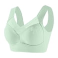 thumbnail image 2 of KHONTS Plus Size Push up Bras for Women Seamless Sheer V Neck Bra Full Coverage Smoothing Back Bralettes for Everyday Wear Green XL, 2 of 4