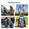 thumbnail image 6 of Yspwyqan Galaxy Floral Sea Turtle Backpack Set With Lunch Box Pencil Case Girls, 4Pcs Kids Backpack Set for School, Lightweight Fits 14" Laptop Trendy Daypack for High School Travel, 6 of 7