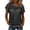 Grey, variant on 2026 Trendy Womens Mock Two Piece Knit T-Shirt, Crew Neck Short Sleeve Sheer Lace Mesh Layered Blouse for Women, Summer Daily Wear Casual Soft Stretchy Knit Tops(Color Black Size XL)