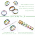 thumbnail image 5 of Blank Core Ring Titanium Steel Grooved Finger Ring Round Empty Blank Ring for Inlay Resin Ring Handmade Ring Jewelry Making Gift for DIY Rainbow Color, 5 of 9