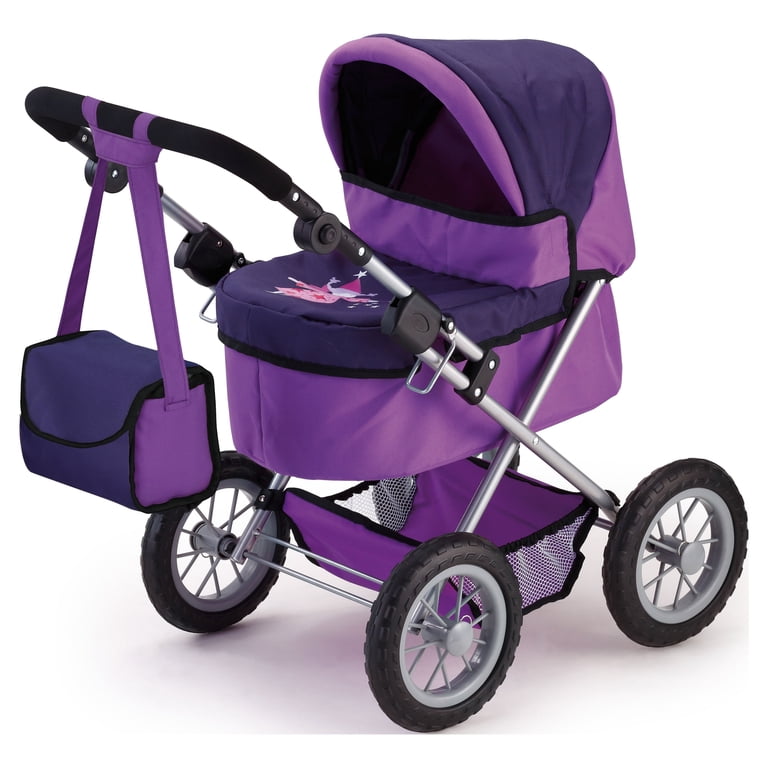 Bayer Baby Doll Pram Trendy Set, Purple photo 1