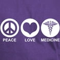 thumbnail image 3 of CafePress - Peace Love Medicine Dark T Shirt - Men's Classic Graphic Cotton T-Shirt, 3 of 4