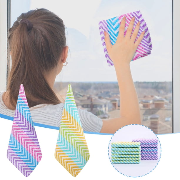Paños de Cocina, Paño de Cocina de Rayas Ligeramente Torcidas, Paño de Cocina Absorbente Suave y Grueso, Paño de Limpieza Multiusos para El Hogar, 28 X 28 Cm, Paño de Cocina de 11 X 11 Pulgadas