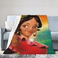 thumbnail image 2 of Manta de dibujos animados de Elena de Avalor, manta de felpa grande súper suave y esponjosa para niños, niñas y adultos jóvenes, manta de franela cálida y acogedora para sala de estar, sofá cama para, 2 of 7