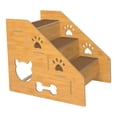 thumbnail image 4 of Almencla Pet Dog Stairs Ladder Cat Stairs Lightweight Anti Slip Versatile Dogs Ramp Portable Dogs Steps Dog Ladder for Indoor High Bed 3 Layers, 4 of 7