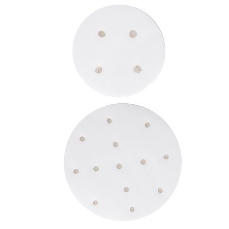 Raindrops 200 Sheets Steamer Liners Mat for Steamer White Silicon Paper Non-stick Ventilation Food Processing