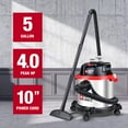 thumbnail image 5 of PORTER-CABLE PCX18406-5B 5 Gallon 4HP Wet/Dry Shop Vac Vacuum w/ Hose & Nozzles, 5 of 5