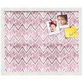 thumbnail image 2 of PinPix 22x18 Custom Cork Bulletin Board Bohemian Peaks Red Poster Board Has a Fabric Style Canvas Finish, Framed in Bohemian Peaks Red, by ArtToFrames (PinPix-1592), 2 of 5