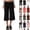 28# Black, variant on Women's Casual Wide Leg Cropped Pants Low Rise Fold Over Stretch Gaucho Pants for Summer Beach Holiday Streetwear Black XXL