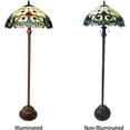 thumbnail image 2 of RADIANCE Goods Tiffany-Style 2 Light Victorian Floor Lamp 18" Shade, 2 of 2