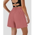 thumbnail image 2 of Shorts PRETTYGARDEN Verano 2025 Tiro Alto Pierna Ancha Rosa Talla L, 2 of 5