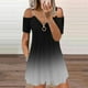 thumbnail image 1 of WILLBEST Maxi Vestidos de Mujer Moda Mujer Casual Cuello En V Manga Corta Correa Espalda Abierta Sexy Vestido con Cremallera Mediana​​, 1 of 3