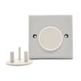 thumbnail image 1 of Shisuyan Fiches de Protection Blanc Lot de 20 1.8 Po Rond Plastique, 1 of 8