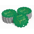 thumbnail image 2 of Inkdotpot Étiquette de Bouteille de Mariage Let Love Sparkle en Feuille d'Or Véritable Lot de 50, 2 of 6