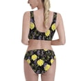 thumbnail image 5 of High Waisted Bikini Sets For Women, Lavender Flowers Lemon Swimsuits Tummy Control, Two Pieces Bathing Suit, 5 of 8